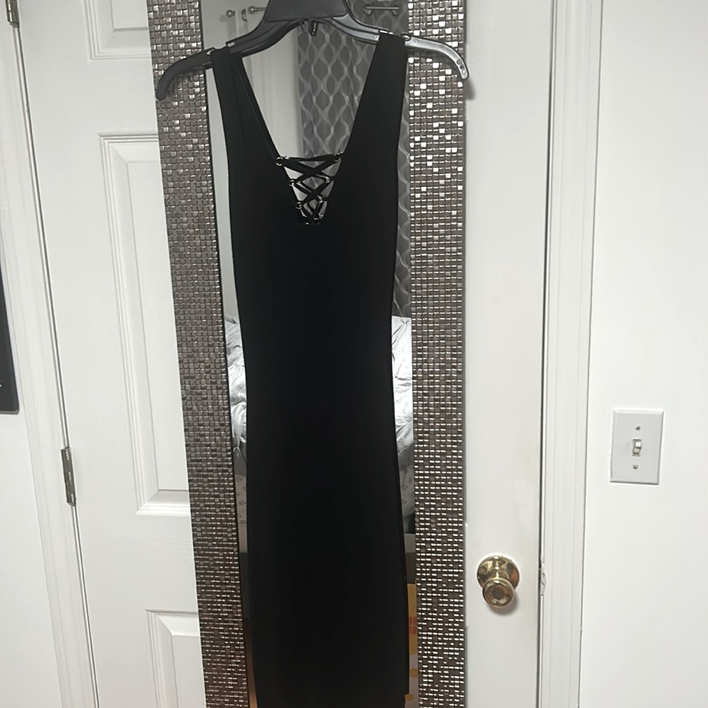 Black sweater dress